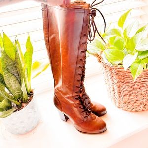 Frye Knee High Lace Up Boots - Gorgeous!